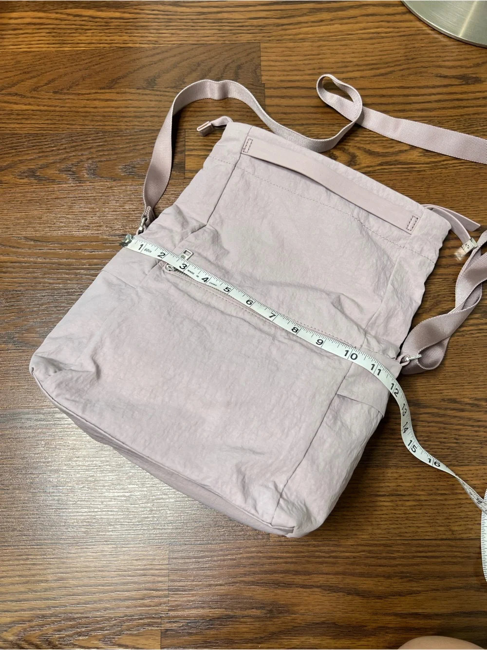 Lululemon On My Level Crossbody Bag in a light purple shade